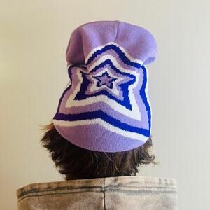 Y2k 2000s purple star grunge